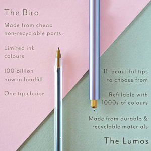 Tom’s Studio Lumos Pro Refillable Duo Tip Pen